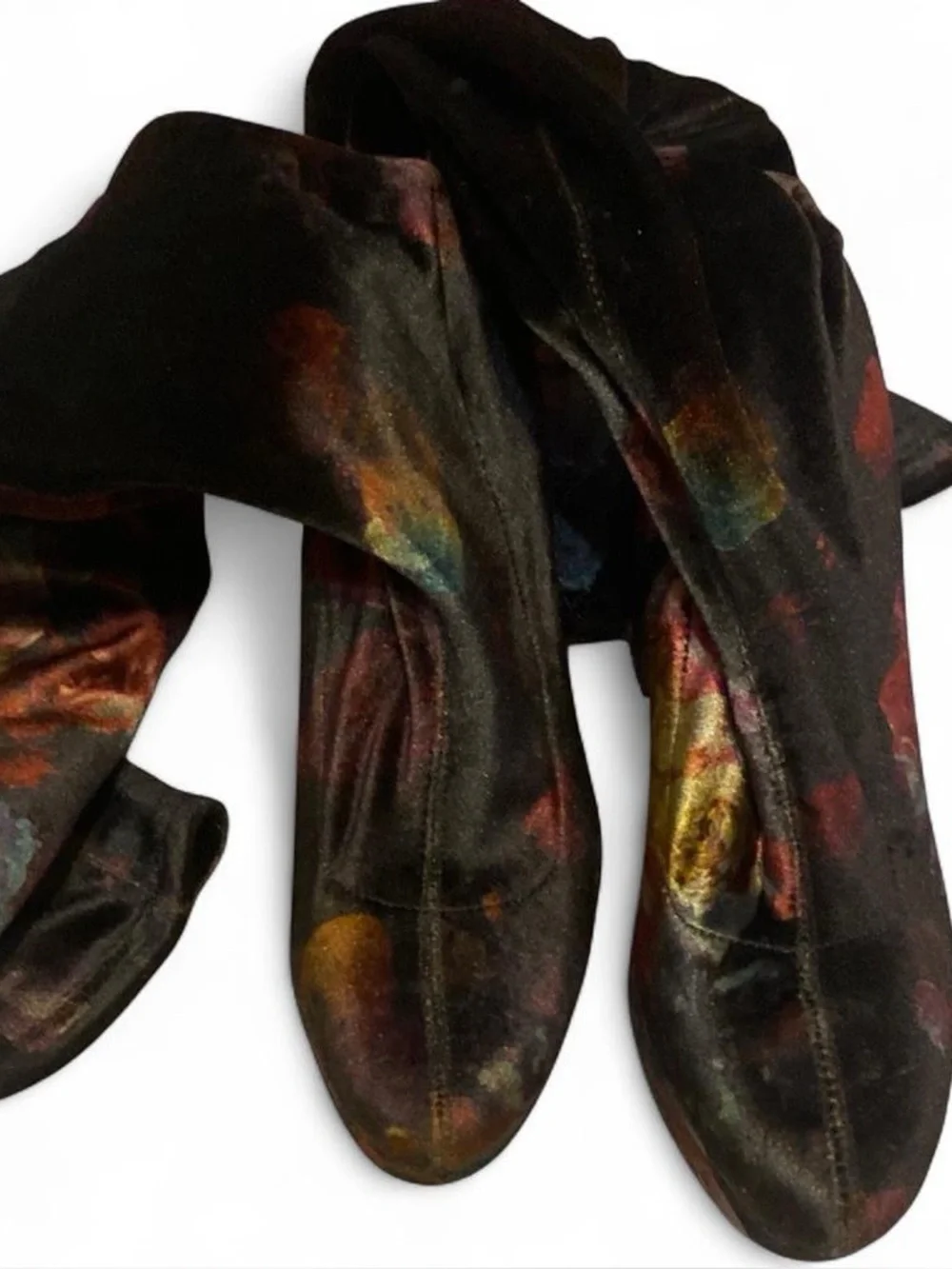 Madden Girl Multicolor Floral Over-the-Knee Platform Boots
